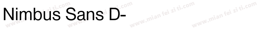 Nimbus Sans D字体转换